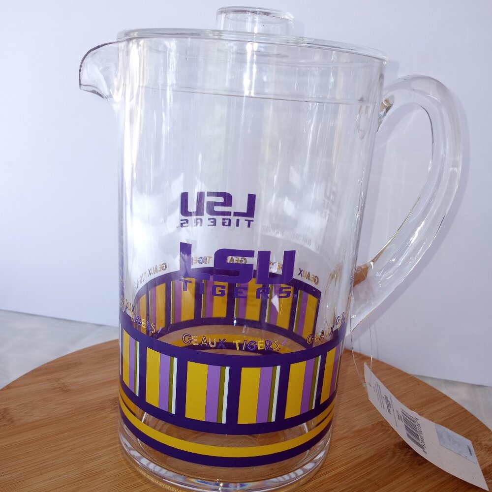 LSU acrylic pitcher
